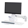 ERGOTRON StyleView® Sit-Stand Combo Arm (white),nástěnný držák do lišty LCD, klávesnice+ myš,sklopný, bílá