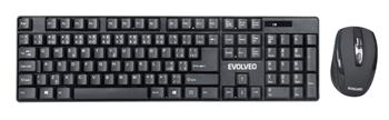 EVOLVEO WK-142, set bezdr. klávesnice a myši , 2,4