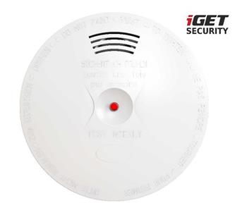 iGET SECURITY EP14 - Bezdrátový senzor kouře pro alarm iGET SECURITY M5, EN14604:2005, dosah 500m
