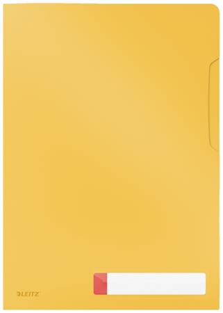 LEITZ L Desky na dokumenty Cosy A4, neprůhledný PP 200 mic, 3 ks, teplá žlutá