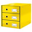 LEITZ Zásuvkový box Click&Store, 3 zásuvky, žlutá
