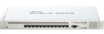 MikroTik Cloud Core Router CCR1016, 12x Gbit LAN, dotykové LCD, vč. L6