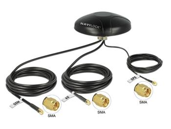 Navilock Multiband GPS LTE UMTS GSM SMA Antenna omnidirectional roof mount outdoor