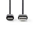 Nedis CCGB39300BK10 - Synchronizační a nabíjecí kabel | Apple Lightning - USB A Zástrčka | 1 m | Černá barva