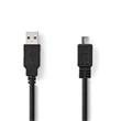 Nedis CCGB60500BK10 - USB 2.0 kabel | A Zástrčka - Micro B Zástrčka | 1 m | Černá barva