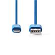 Nedis CCGP39300BU10 - Synchronizační a nabíjecí kabel | Apple Lightning 8-pin Zástrčka - USB A Zástrčka | 1 m | Modrá