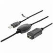 Nedis CCGP60EXTBK200 - Aktivní Prodlužovací Kabel USB 2.0 | A Zástrčka - A Zásuvka | 20 m | Černá barva