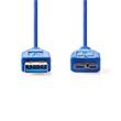 Nedis CCGP61500BU20 - USB 3.0 Kabel | A Zástrčka - Micro B Zástrčka | 2 m | Modrá