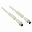 Nedis CSGP40020WT100 - Koaxiální Kabel 120 dB | IEC (Koaxiální) Zástrčka - IEC (Koaxiální) Zásuvka | 10 m | Bílá barva