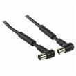 Nedis CSGP40120BK30 - Koaxiální Kabel 120 dB | IEC (Koaxiální) Úhlová Zástrčka - IEC (Koaxiální) Úhlová Zásuvka | 3 m | Černá barv