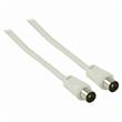 Nedis CSGP40200WT50 - Koaxiální Kabel 90 dB | IEC (Koaxiální) Zástrčka - IEC (Koaxiální) Zástrčka | 5 m | Bílá barva