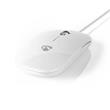 Nedis MSWD200WT - Kabelová Myš | 1 000 dpi | 3 tlačítka | Bílá barva