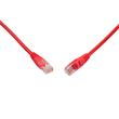 Patch kabel CAT5E UTP PVC 1m červený non-snag-proof C5E-155RD-1MB