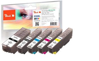 PEACH kompatibilní cartridge Epson No. 33XL MultiPack, bk, pbk, c, m, y, 1x24ml, 4x15ml
