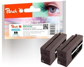 PEACH kompatibilní cartridge HP No. 953XL, černá, Twin-Pack2x43ml