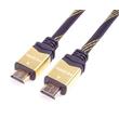 PremiumCord HDMI 2.0 High Speed + Ethernet kabel HQ, zlacené konektory, 1m