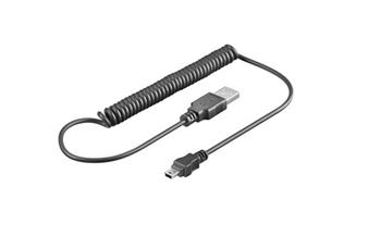 PremiumCord USB 2.0 kabel, A-B mini 1.5m - kroucený 50cm až 150cm