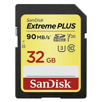 SanDisk Extreme Plus SDHC 32 GB 90 MB/s Class 10 UHS-I U3 V30