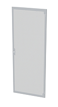 Solarix Dveře plechové s perforací LC-50, 42U, šířky 800, RAL7035, 1b zámek