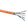Solarix Instalační kabel CAT6 UTP LSOH LSOHFR B2ca s1a d1 a1 500m/cívka oranžový