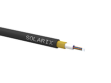 Solarix Zafukovací kabel MINI Solarix 08vl 9/125 HDPE Fca černý SXKO-MINI-8-OS-HDPE