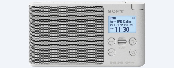 SONY XDR-S41DW Lehké a přenosné DAB/DAB+/FM rádio White