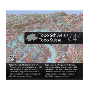 TOPO mapa - Švajčiarsko v.4 PRO