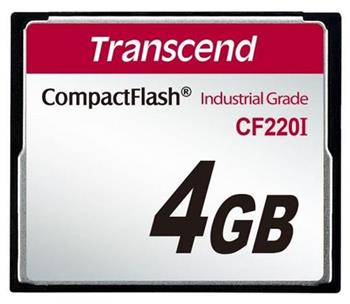 Transcend 4GB INDUSTRIAL TEMP CF220I CF CARD (SLC)