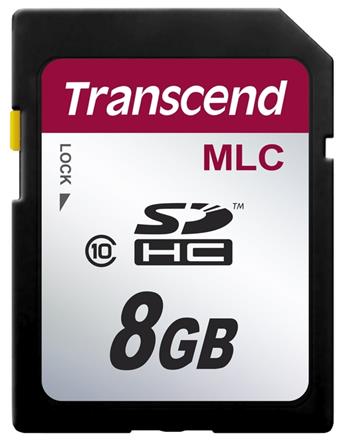 Transcend 8GB SDHC (Class 10) MLC průmyslová paměť