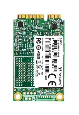 TRANSCEND MSA370S 32GB SSD disk mSATA, SATA III 6Gb/s (MLC), 280MB/s R, 50MB/s W