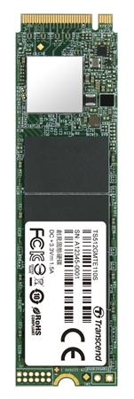 TRANSCEND MTE110S 512GB SSD disk M.2 2280, PCIe Gen3 x4 NVMe 1.3 (3D TLC), 1700MB/s R, 900MB/s W