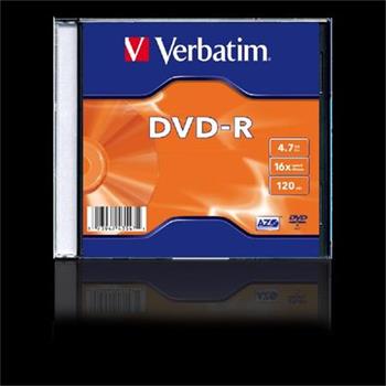 VERBATIM DVD-R AZO 4,7GB, 16x, slim case 100 ks