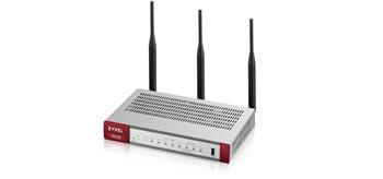 Zyxel USG Flex 100W Firewall 10/100/1000,1*WAN, 1*SFP, 4*LAN/DMZ ports, 1*USB, 802.11a/b/g/n/ac